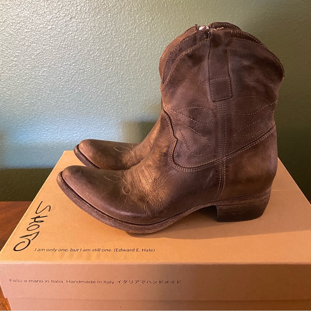 Shoto Warm Grey Booties sz 37.5